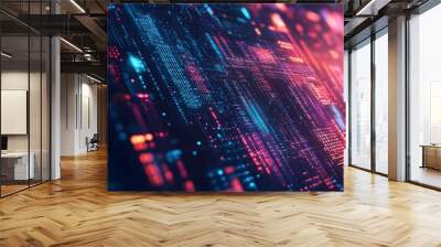 futuristic technology background.  Wall mural