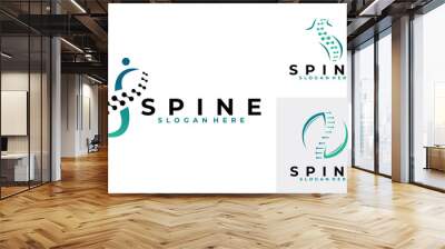 spine set logo icon vector Wall mural