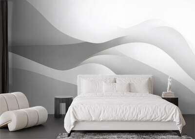 White abstract background vector with blank space for text. Wall mural