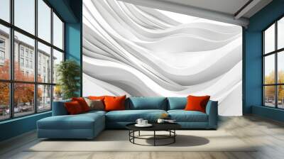 White abstract background vector with blank space for text. Wall mural