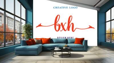 BXH lettering logo is simple, easy to understand and authoritative Wall mural