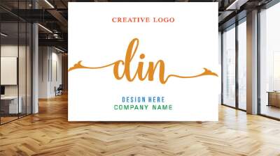 DIN lettering logo is simple, easy to understand and authoritative Wall mural