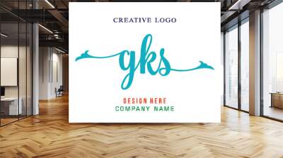 GKS lettering logo is simple, easy to understand and authoritative Wall mural