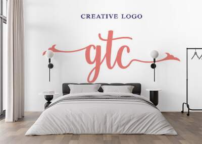 GTC lettering logo is simple, easy to understand and authoritative Wall mural