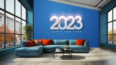 happy new year 2023 background Wall mural