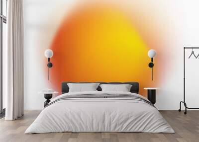 Abstract blurry orange gradient isolated Wall mural