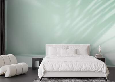 Aesthetic empty room with natural shadow Wall mural