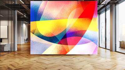 Colorful gradient and noise background. Abstract colorful shape pattern illustration for wallpaper, poster, flyer, and any design. multicolor gradation and noise texture.  Wall mural