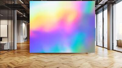 Colorful rainbow gradient background. colorful light leak  textured for overlay photo lighting. creative abstract light color for banner, wallpaper, backdrop, etc.  Wall mural