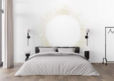 round sprinkling of gold Wall mural