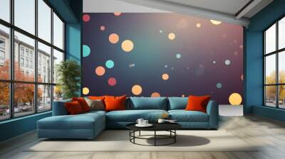  Artifical Intelligence generated bokeh abstract light background. Festive Background With Wall mural