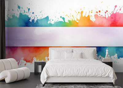 Artifical Intelligence generated Abstract abstract banner design template elements. Modern Brochure Design . Wall mural