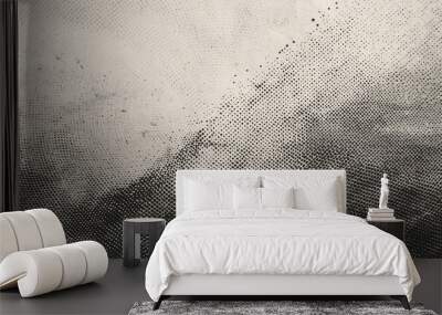 aged newspaper halftone abstract dotted background and texture Wall mural