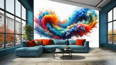 abstract watercolor background Wall mural