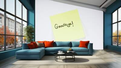 goodbye post it note Wall mural