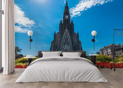 Canela, Rio Grande do Sul, Brazil, March 2019 - day view of Catedral de Pedra (Stone Cathedral), a famous church at Canela Wall mural