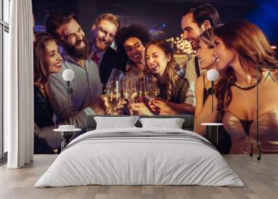 Raise your glasses to an unforgettable night out Wall mural