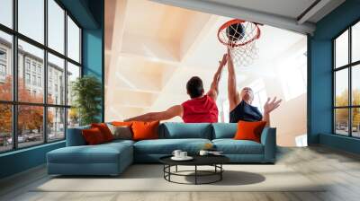 Reaching for that slam dunk! Wall mural