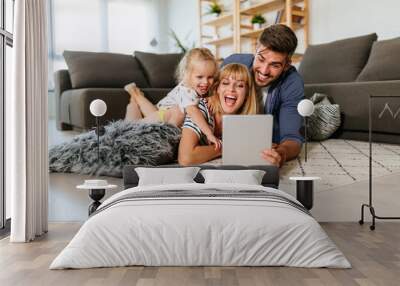 Technology connects us with family in more ways than one Wall mural