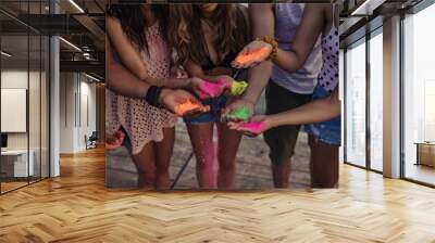 The different colors of friendship Wall mural