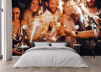 Toasting to this lovely night Wall mural