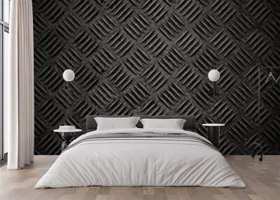 Dark Checker Plate Sheet Metal Wall mural