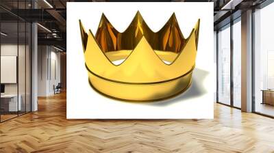 golden crown illustrated Wall mural