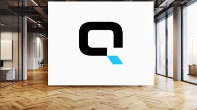 simple modern letter q Vector Logo Premium Wall mural