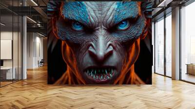 Freaky Creature Portrait Wall mural