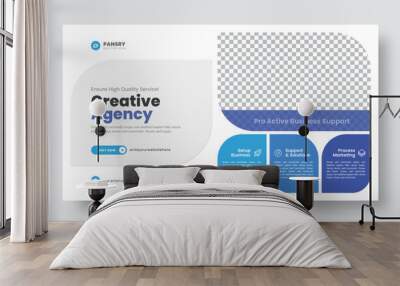 Creative business flyer template. Modern templates design. Brochure design template. Poster Design. Horizontal flyer design. Social media post web banner template. Social Media Web Banner Layouts. Wall mural