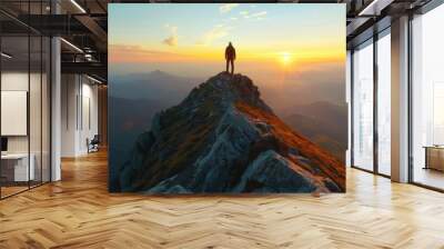 Purpose and Meaning: Aligning your actions with your values and goals provides clear direction, motivation, and a fulfilling sense of purpose.
 Wall mural