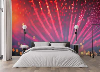 Abstract lights blur bokeh background. Luxury colorful bokeh background Wall mural