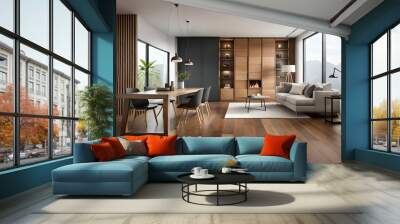 modern living room Wall mural