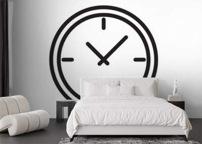 Clock icon Vector illustration, EPS10. Wall mural