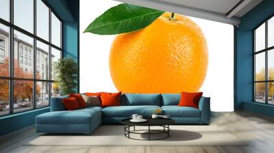 Orange fruit isolated on a white background. Wall mural