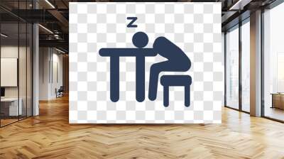 lazy human icon vector Wall mural