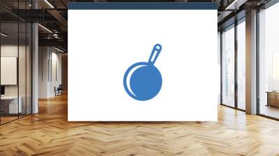 two colored skillet concept vector icon. 2 color skillet vector illustration. isolated blue and orange eps icon on white background. Wall mural