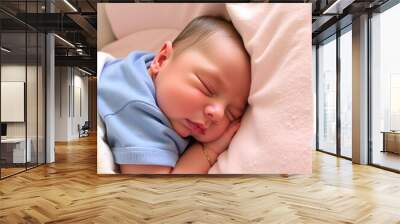 Little cute baby sleeping Wall mural