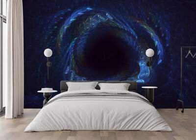 3D rendering abstract circle light background Wall mural