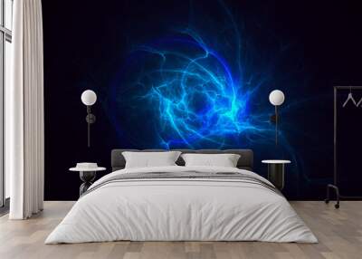 3D rendering abstract fractal light background Wall mural