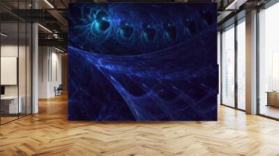 3D rendering abstract multicolor technology fractal light background Wall mural