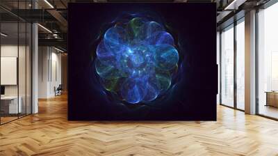 3D rendering abstract round light background Wall mural