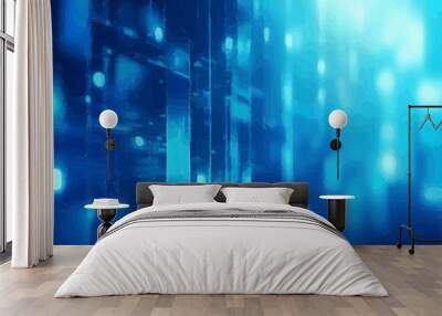 abstract background with code Wall mural