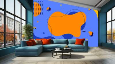 Abstract colorful fun background Wall mural