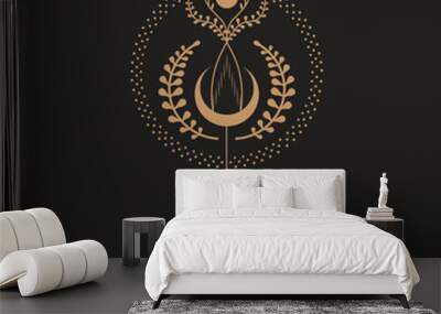 Celestial Magic Mystical and Esoteric Illustration Wall mural