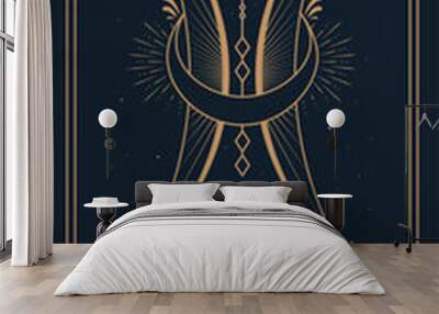 Pisces Symbol Zodiac Illustration Wall mural