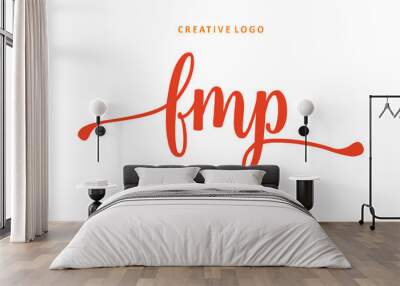 FMP lettering logo is simple, easy to understand and authoritative Wall mural