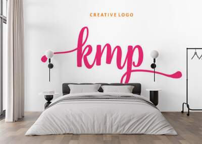 KMP lettering logo is simple, easy to understand and authoritative Wall mural