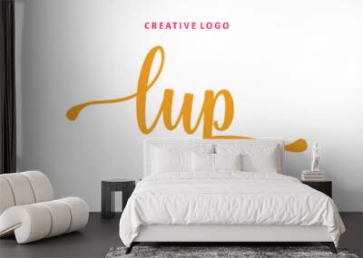 LUP  lettering logo is simple, easy to understand and authoritative Wall mural