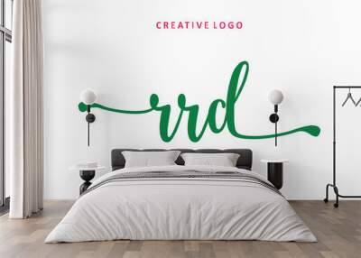 RRD lettering logo is simple, easy to understand and authoritative Wall mural